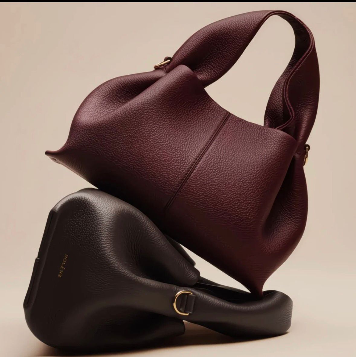 Luxury Soft Leather Hobo Shoulder Bag Women’s Large Handbag Slouchy Tote